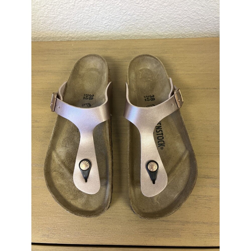 Birkenstock 38 Sandals Gizeh BS in Copper, 7.5 w Thong, New in box
